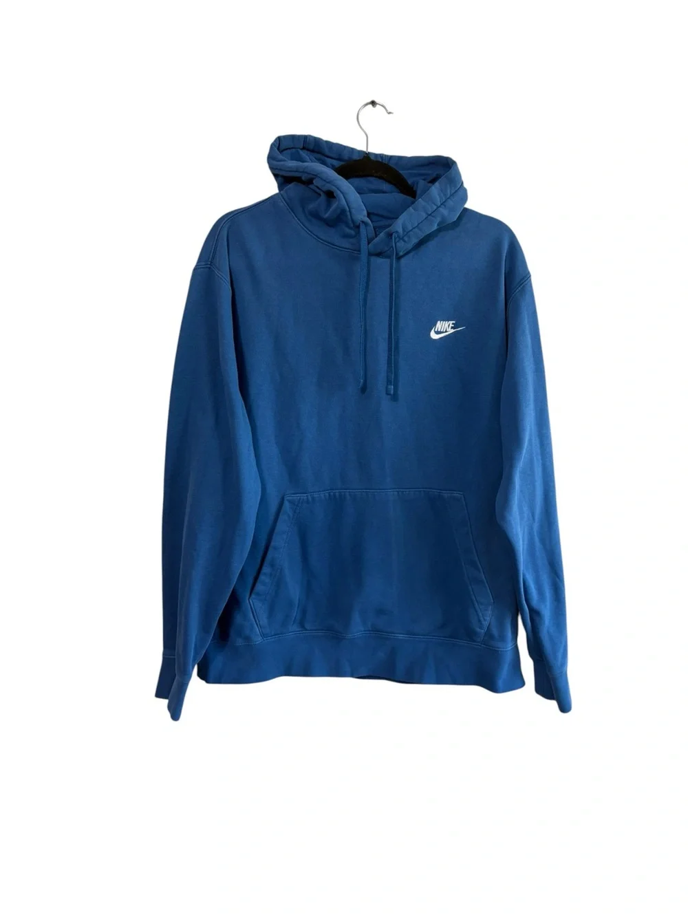 Nike Men’s XL Blue Sportswear Club Fleece Pullover Hoodie Active Loungewear